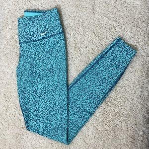 Nike athletic leggings size xs turquoise color